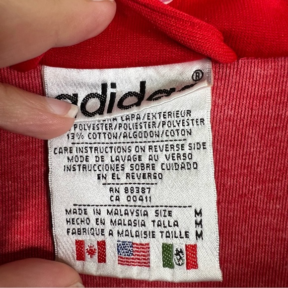 adidas Red and Black Performance Jacket - Picture 9 of 12